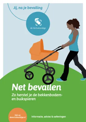 Voorkant van de folder Net bevallen: herstel