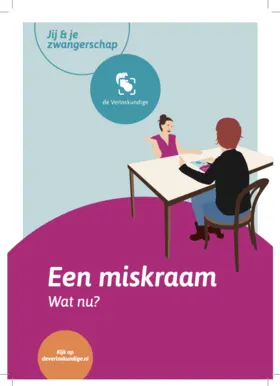 Voorkant van de folder Een miskraam